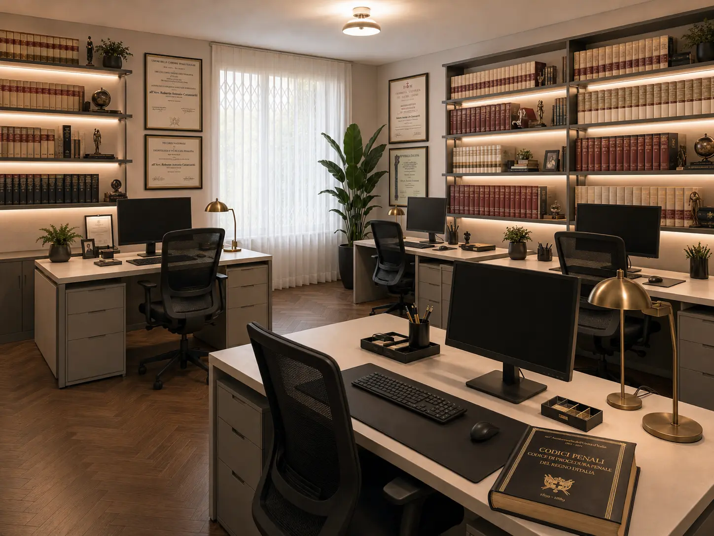 Sala operativa dello Studio Legale Legal Aid – Milano, Via Domenichino 16