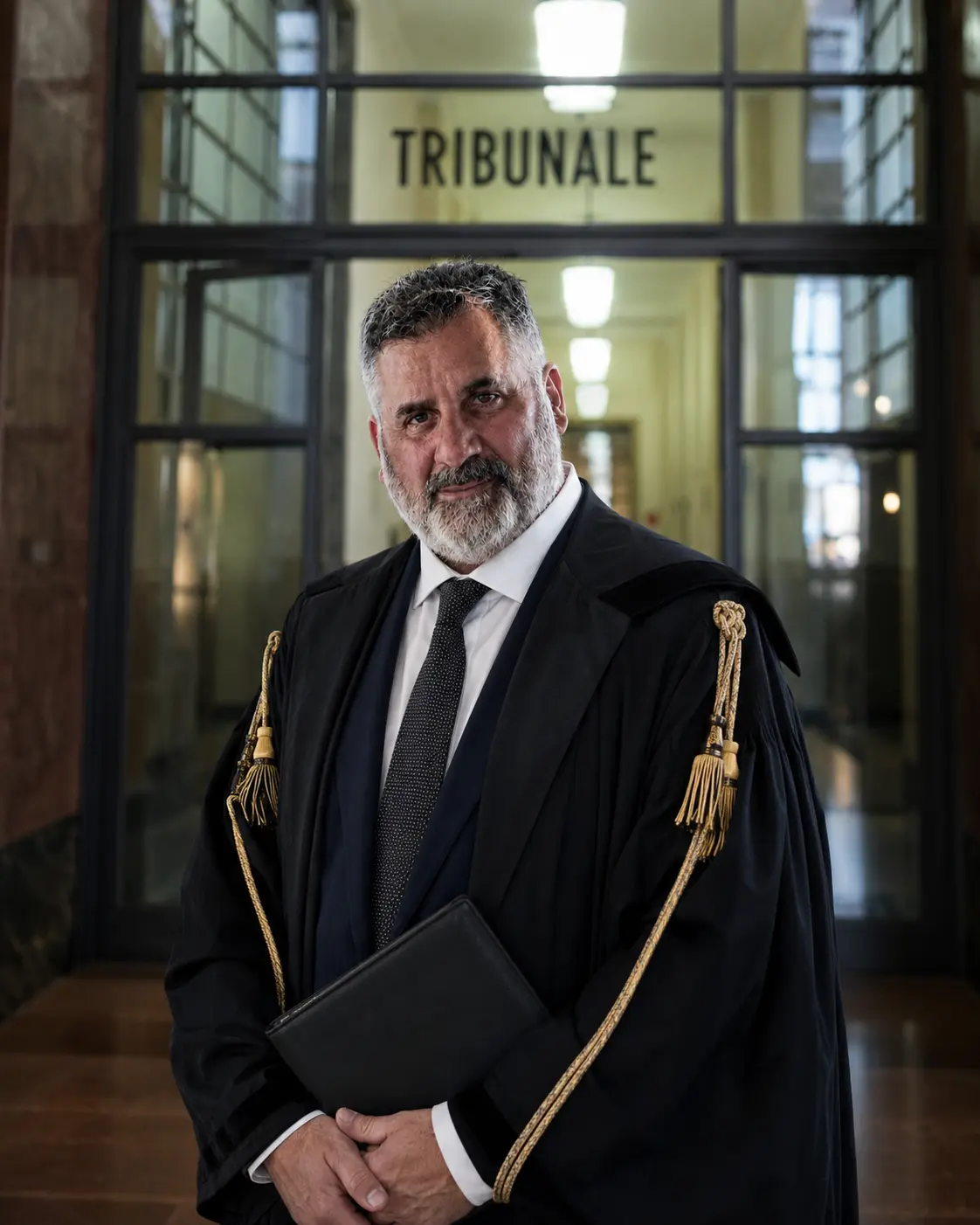 Avv. Roberto Antonio Catanzariti, fondatore dello Studio Legale Legal Aid Italia, davanti all'ingresso del Tribunale di Milano